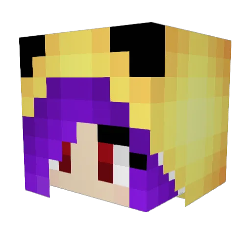 Kylabear3409 Minecraft avatar head, 3D render