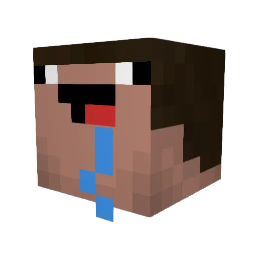 Kylannn Minecraft avatar head, 3D render