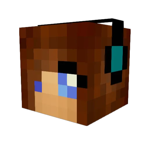 KylarTC7 Minecraft avatar head, 3D render