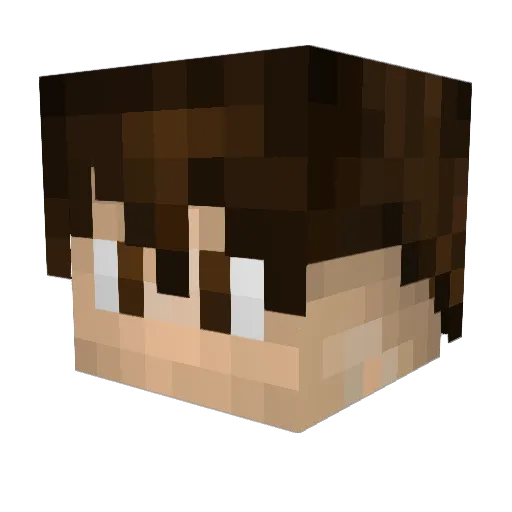 Kyle1280 Minecraft avatar head, 3D render