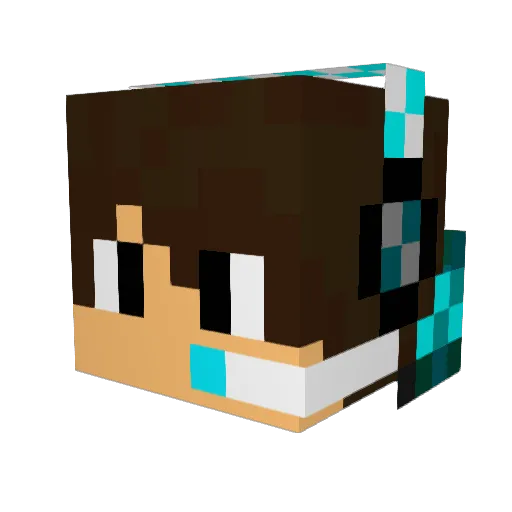Kyle42654 Minecraft avatar head, 3D render