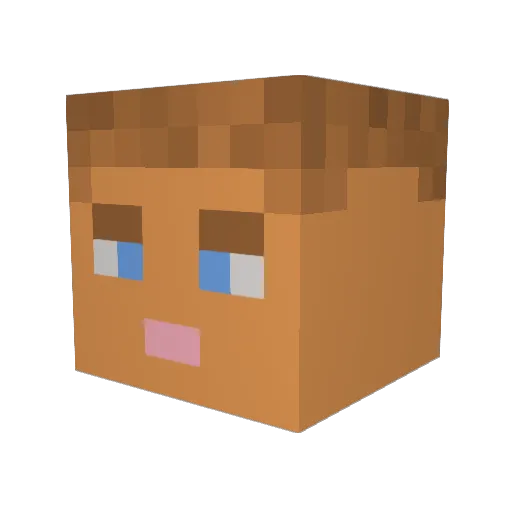 KyleAitken05 Minecraft avatar head, 3D render