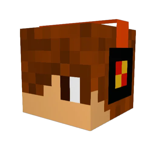 KyleDH Minecraft avatar head, 3D render