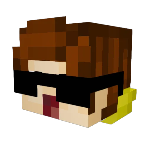 KyleDaAssassin Minecraft avatar head, 3D render