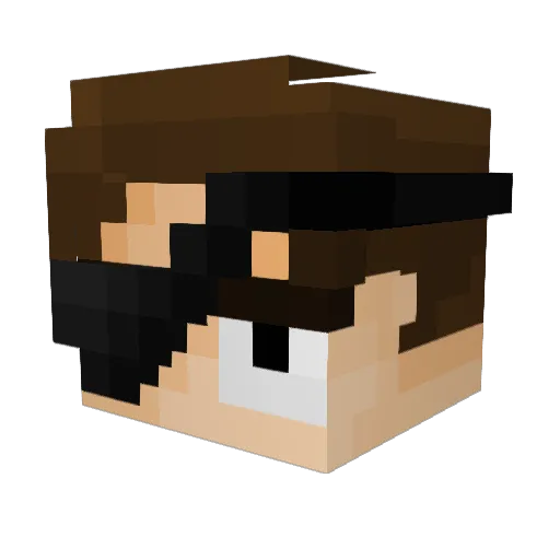 KyleIrving Minecraft avatar head, 3D render