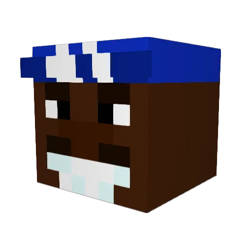KyleJOconnell Minecraft avatar head, 3D render