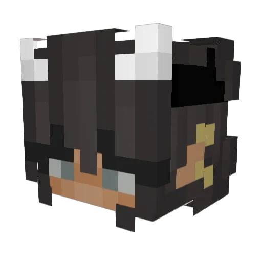 KyleKPOP Minecraft avatar head, 3D render