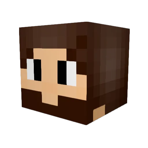 KyleMac76 Minecraft avatar head, 3D render