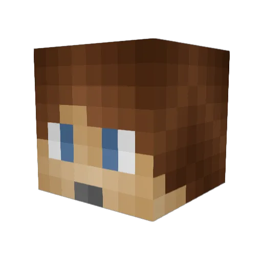 KyleNotReddy Minecraft avatar head, 3D render
