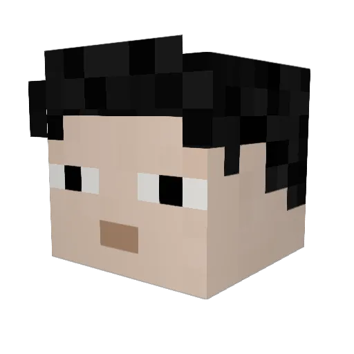 KyleNumb Minecraft avatar head, 3D render