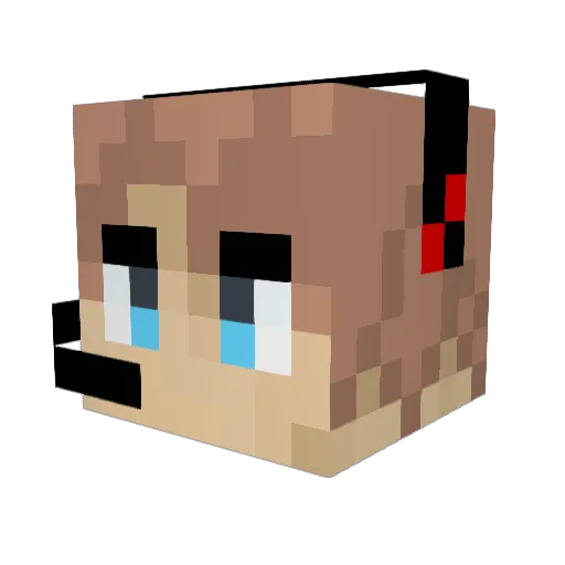 KyleRL107 Minecraft avatar head, 3D render