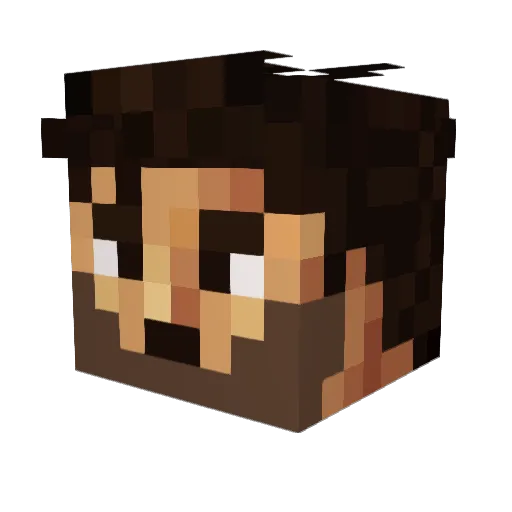 KyleRectify Minecraft avatar head, 3D render