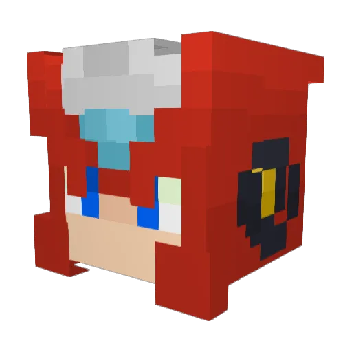 KyleSpades Minecraft avatar head, 3D render