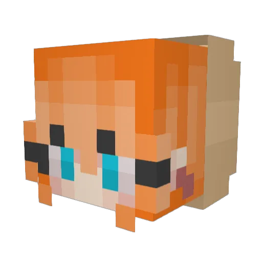 KyleTheCactus Minecraft avatar head, 3D render