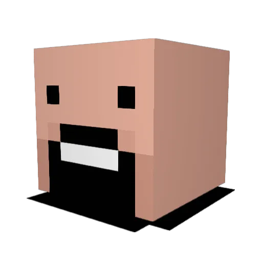 Kyle_T56 Minecraft avatar head, 3D render