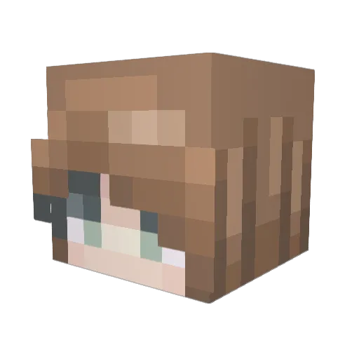 KyleeFunTime Minecraft avatar head, 3D render