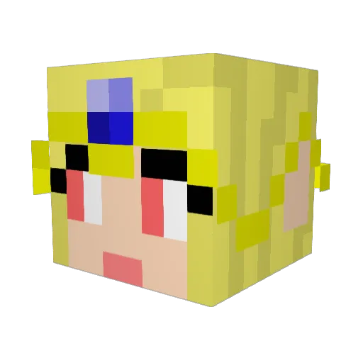 Kylehayd Minecraft avatar head, 3D render