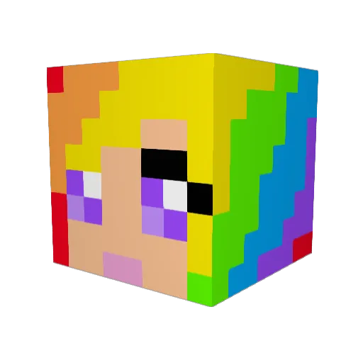 Kyleighs Minecraft avatar head, 3D render