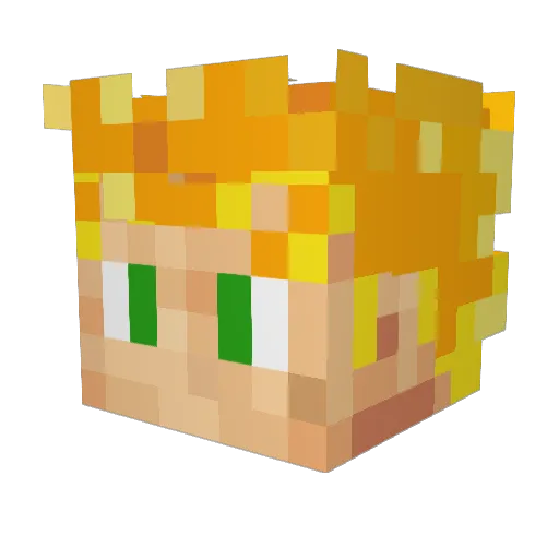 Kyler__ Minecraft avatar head, 3D render