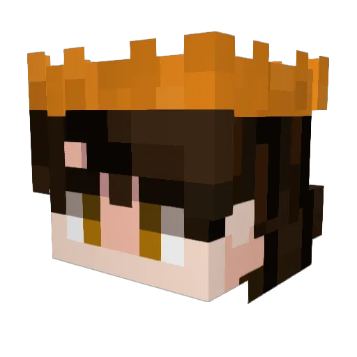 Kyleren34 Minecraft avatar head, 3D render