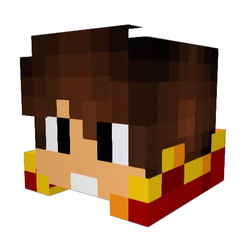 Kylezach91 Minecraft avatar head, 3D render