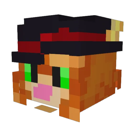 KylieJenner48 Minecraft avatar head, 3D render