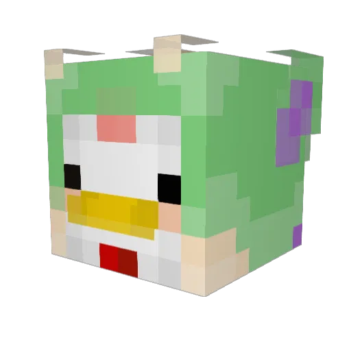 Kylie_curry Minecraft avatar head, 3D render