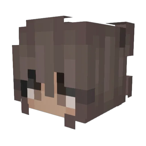 Kylieskyy Minecraft avatar head, 3D render