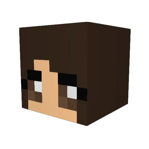 Kyligra Minecraft avatar head, 3D render