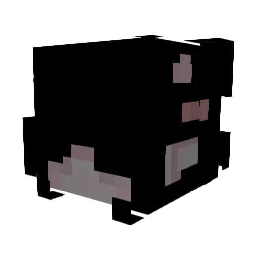 KyloRens Minecraft avatar head, 3D render
