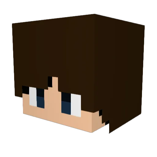 KyloWolf_ Minecraft avatar head, 3D render