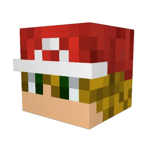 Kylo_Ren_8 Minecraft avatar head, 3D render