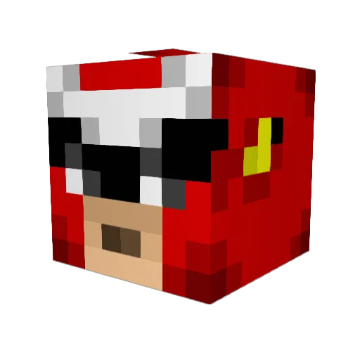 Kylozo Minecraft avatar head, 3D render