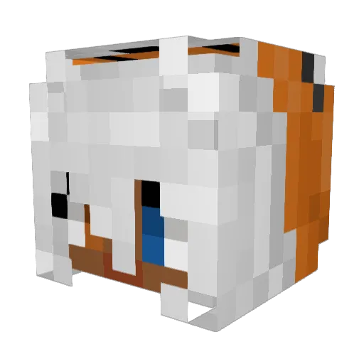 Kylvinea Minecraft avatar head, 3D render
