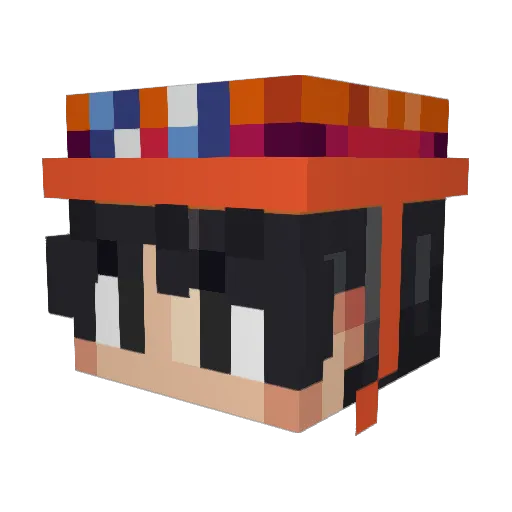 KylxWasTaken Minecraft avatar head, 3D render