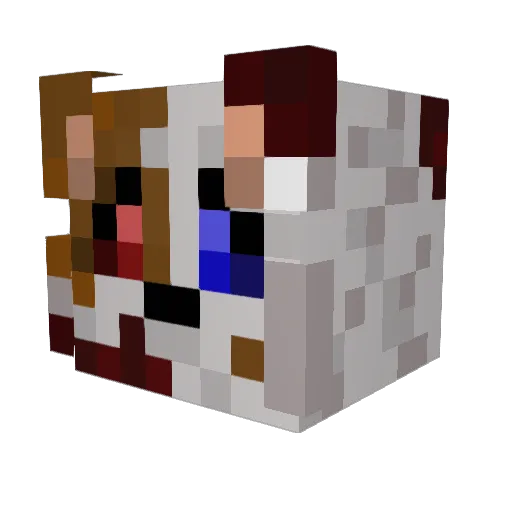 Kymaro_17 Minecraft avatar head, 3D render