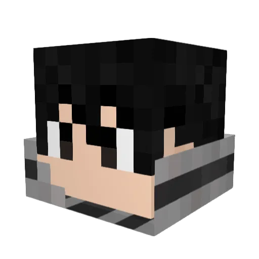 Kymen6 Minecraft avatar head, 3D render