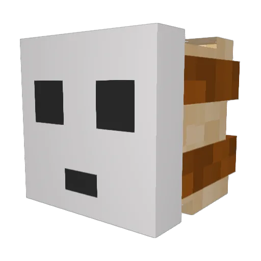 Kymerant Minecraft avatar head, 3D render