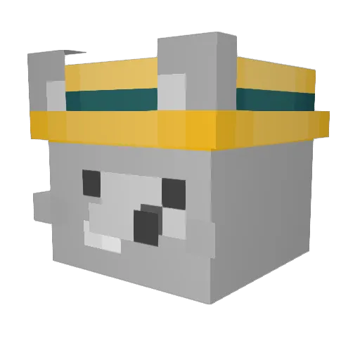 Kymgood Minecraft avatar head, 3D render