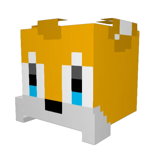 Kympar Minecraft avatar head, 3D render