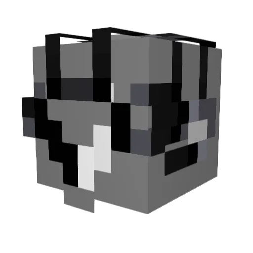 Kynake Minecraft avatar head, 3D render
