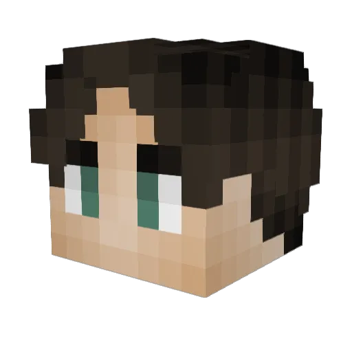 KyngRage Minecraft avatar head, 3D render