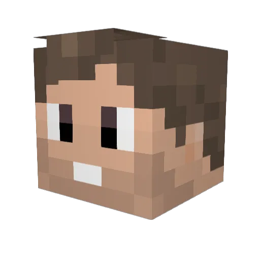 Kynicist Minecraft avatar head, 3D render