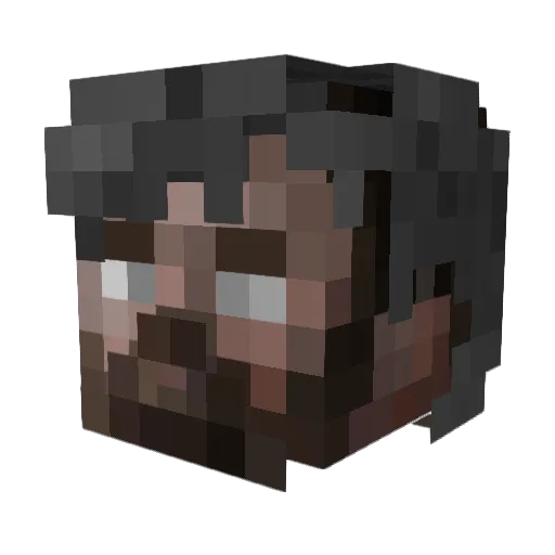 Kynigo Minecraft avatar head, 3D render