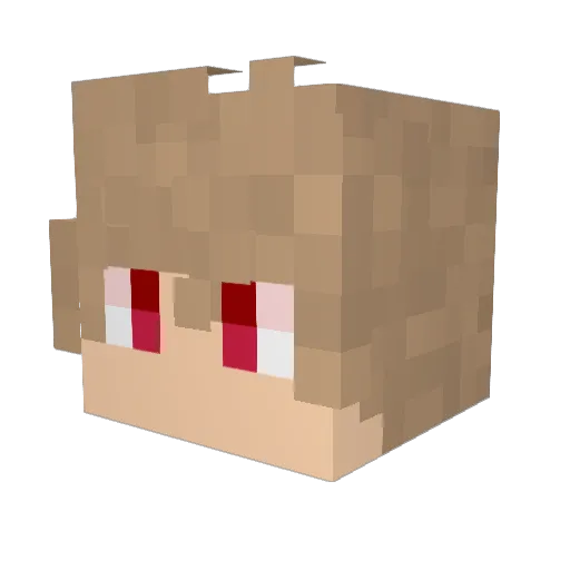 KynnieCanDraw Minecraft avatar head, 3D render