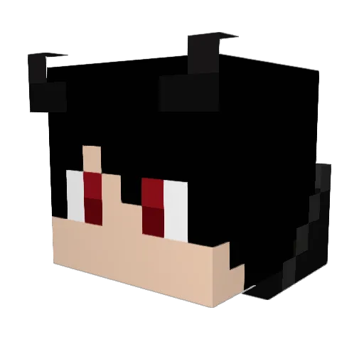 KynoSan Minecraft avatar head, 3D render