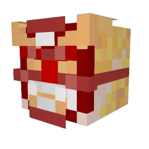 Kynour Minecraft avatar head, 3D render