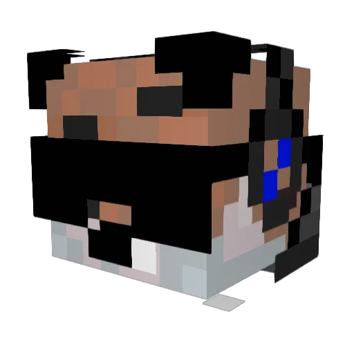 Kynsora Minecraft avatar head, 3D render