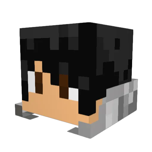 Kynthic Minecraft avatar head, 3D render