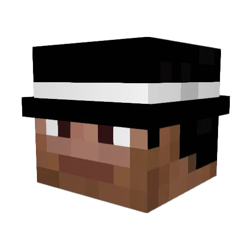 Kyntur Minecraft avatar head, 3D render
